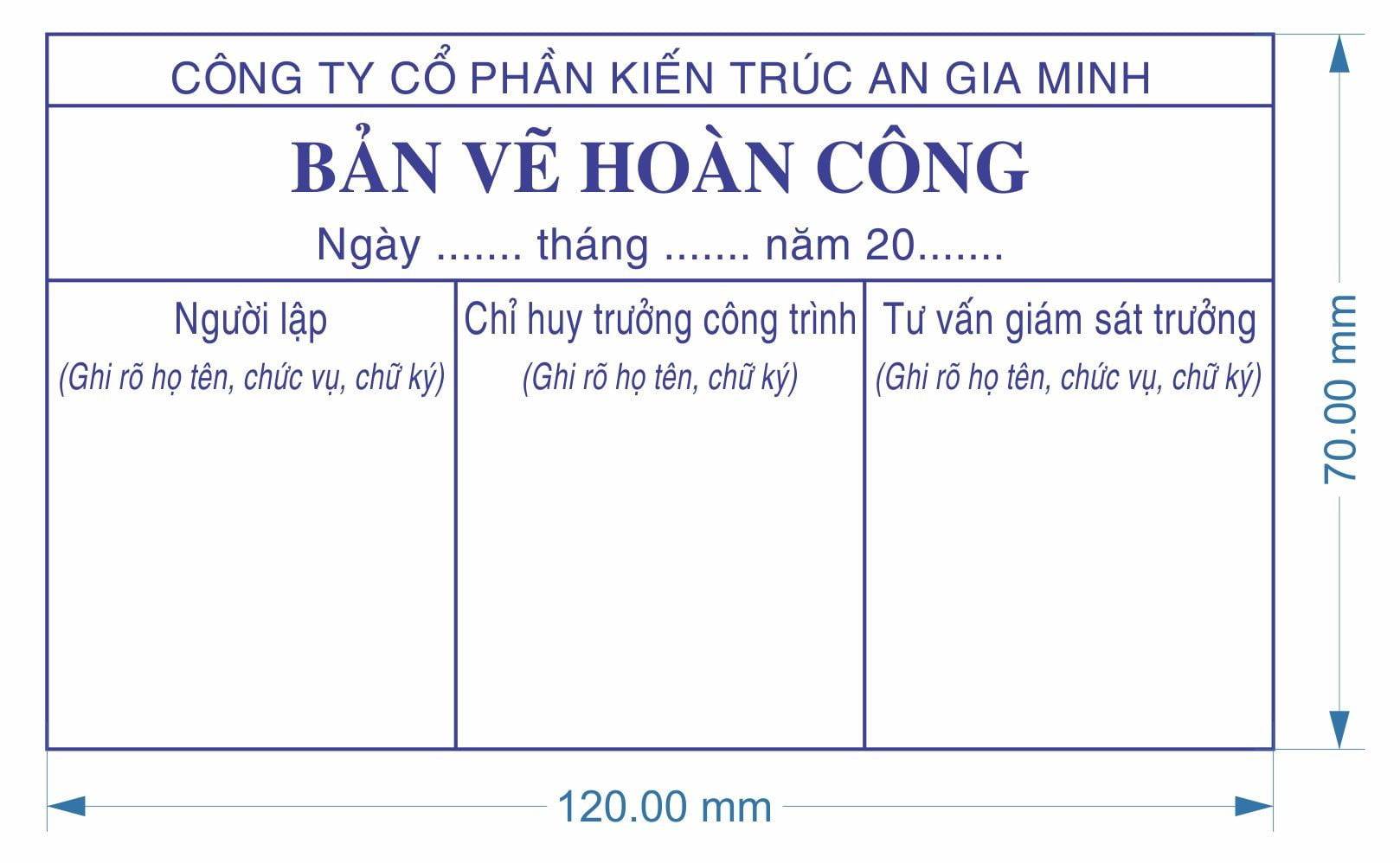 mẫu dấu hoàn công theo nghị định 46