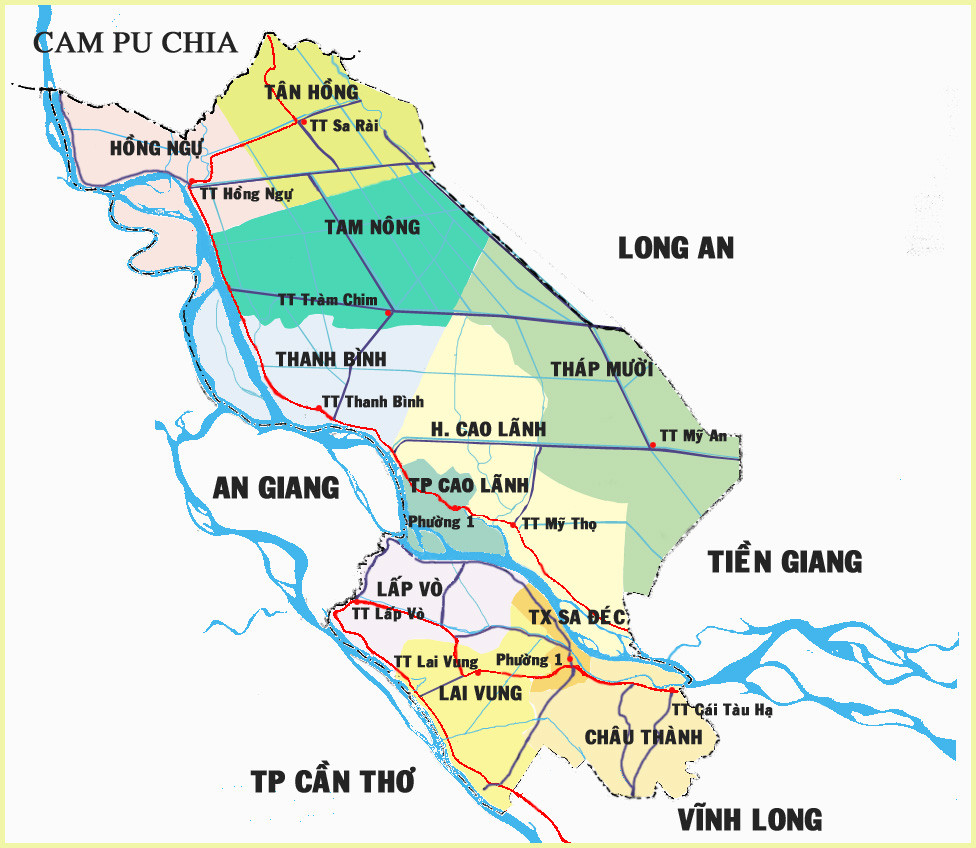 Đơn vị hành chính tỉnh Đồng Tháp