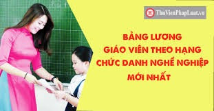 bảng lương giáo viên mầm non mới nhất
