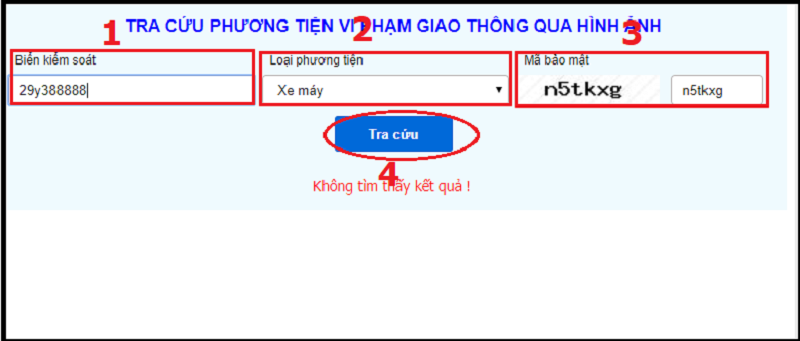 Phạt nguội xe máy