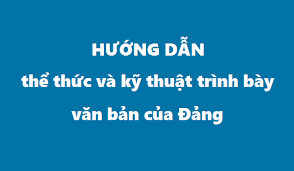 Quy định 36 về thể thức văn bản của đảng