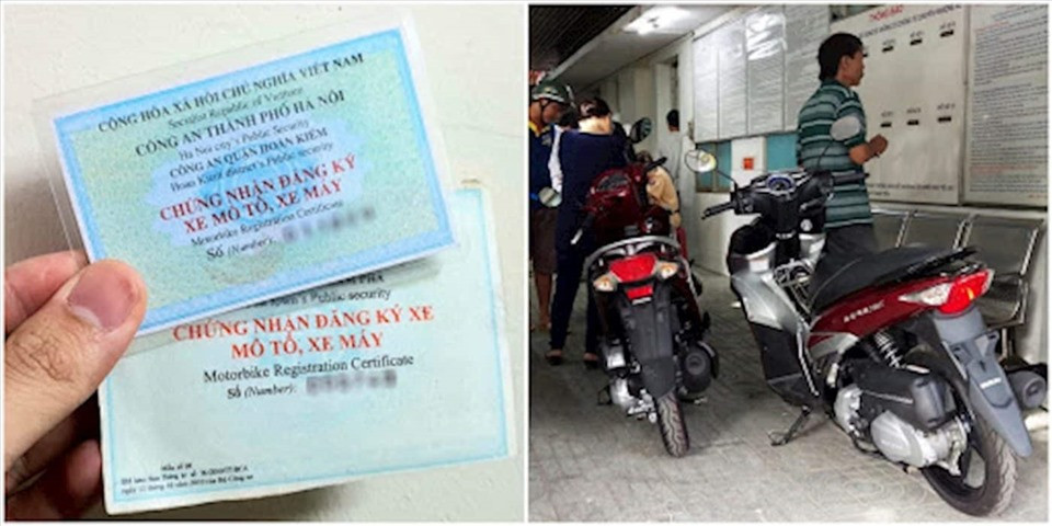 thủ tục sang tên xe máy cho người thân