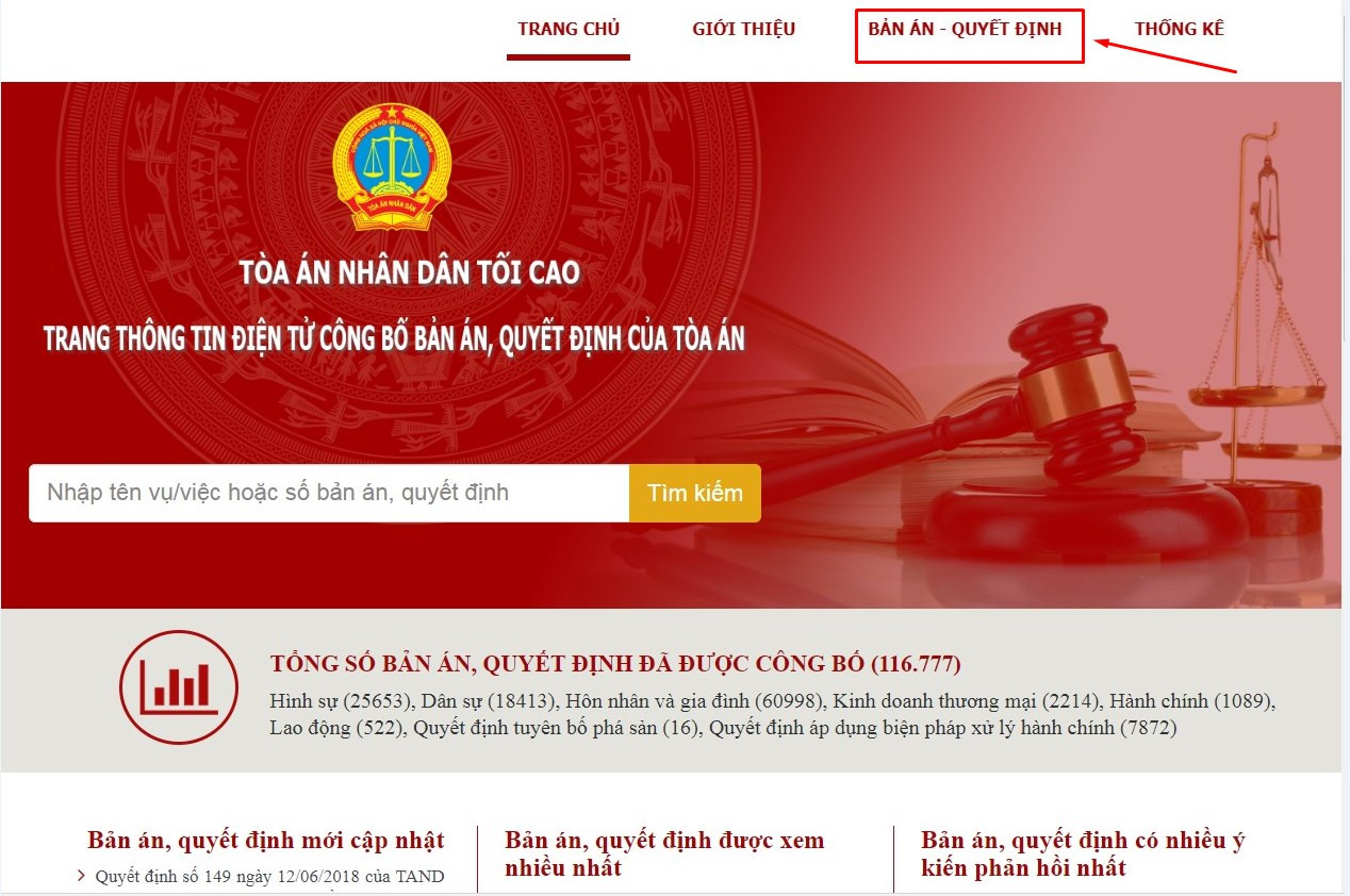 Cách tìm bản án nước ngoài