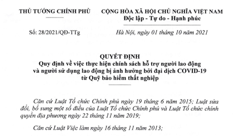 qđ 28/2021/qđ-ttg