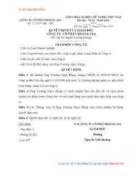 Quyết định bổ nhiệm lại trưởng phòng