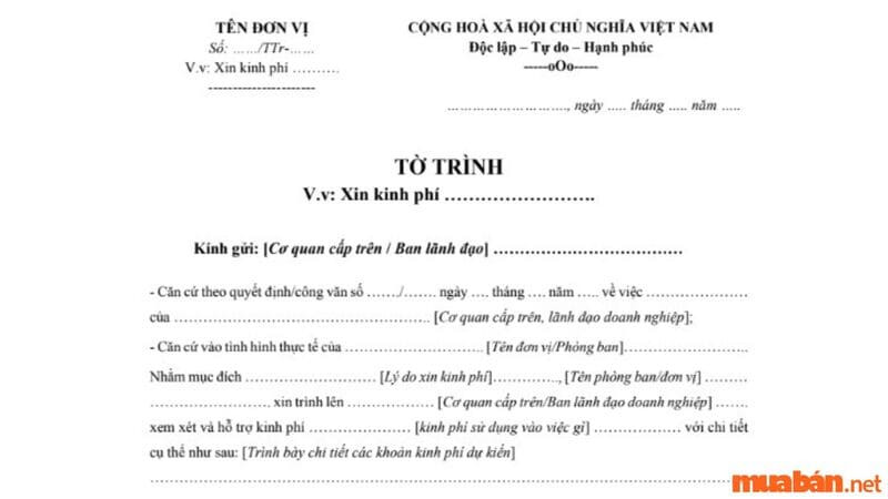 Tờ trình đề nghị bổ nhiệm hiệu trưởng