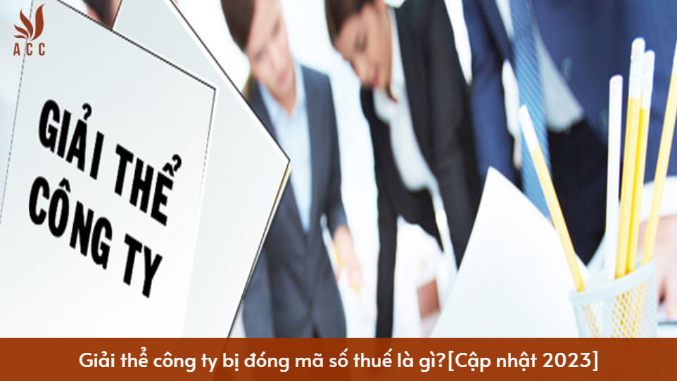 Giải thể công ty bị đóng mã số thuế là gì? [Cập nhật 2023]