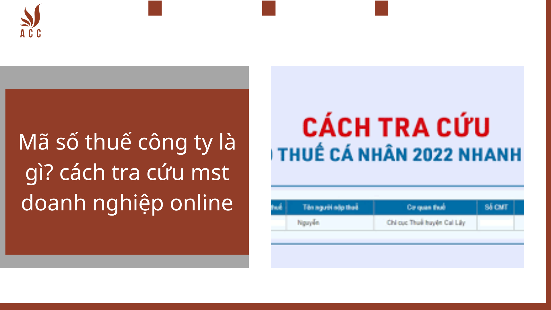 Mã số thuế công ty là gì? cách tra cứu mst doanh nghiệp online