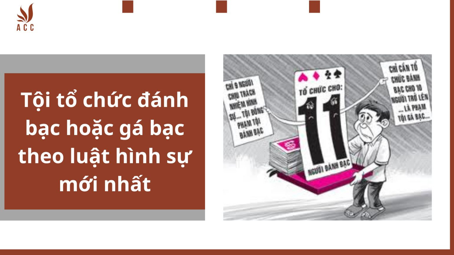 Tội tổ chức đánh bạc hoặc gá bạc theo luật hình sự mới nhất