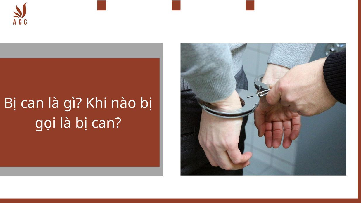 Bị can là gì? Khi nào bị gọi là bị can?