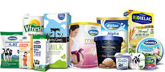 danh mục thương hiệu của vinamilk