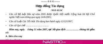kiểm tra hợp đồng tín dụng