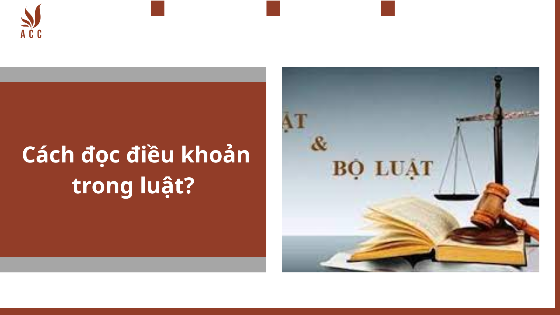 Cách đọc điều khoản trong luật?