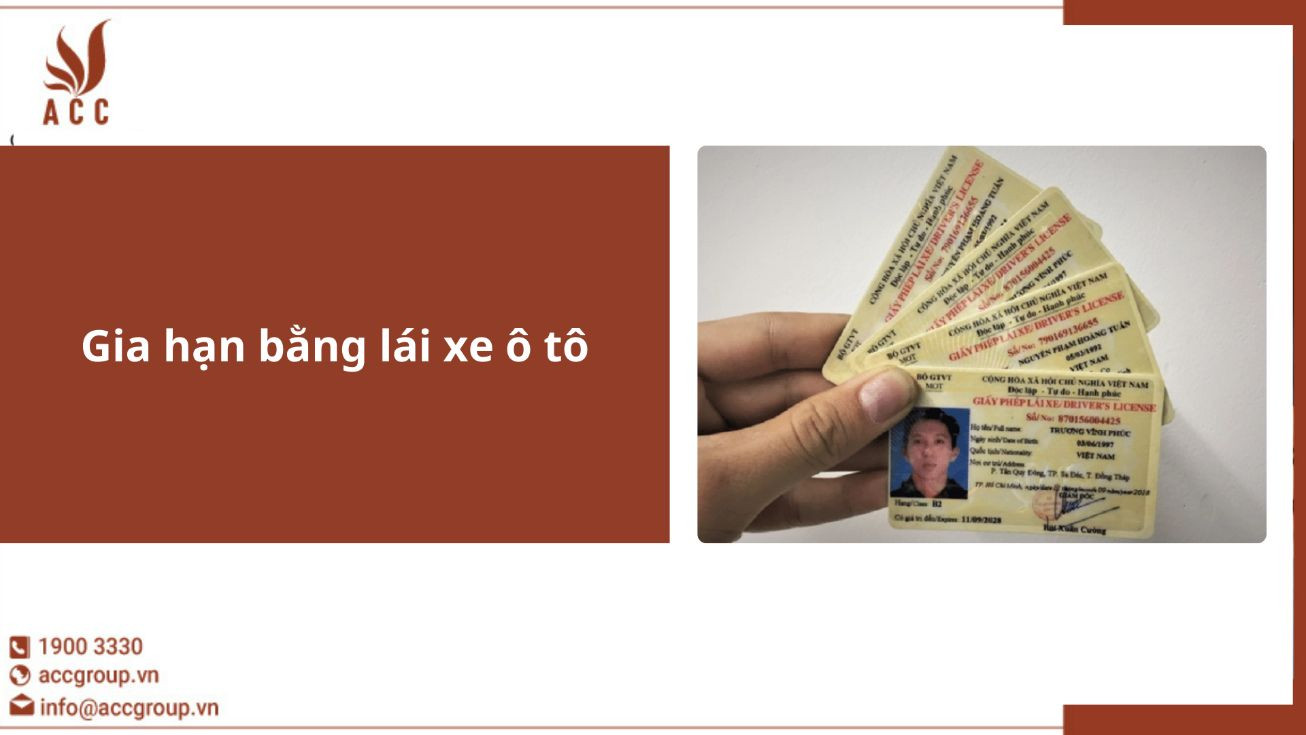 Gia hạn bằng lái xe ô tô