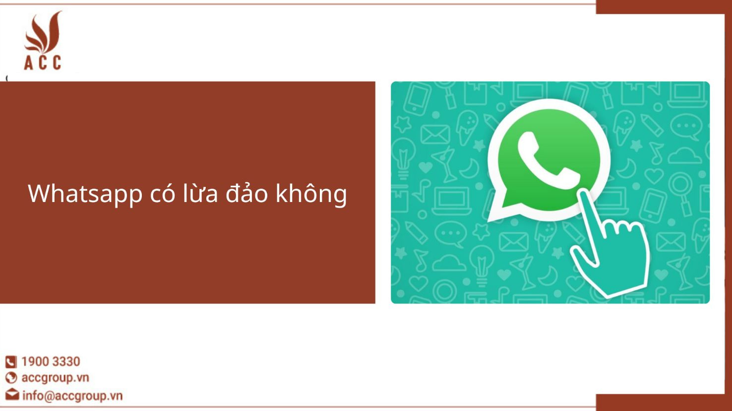 Whatsapp có lừa đảo không