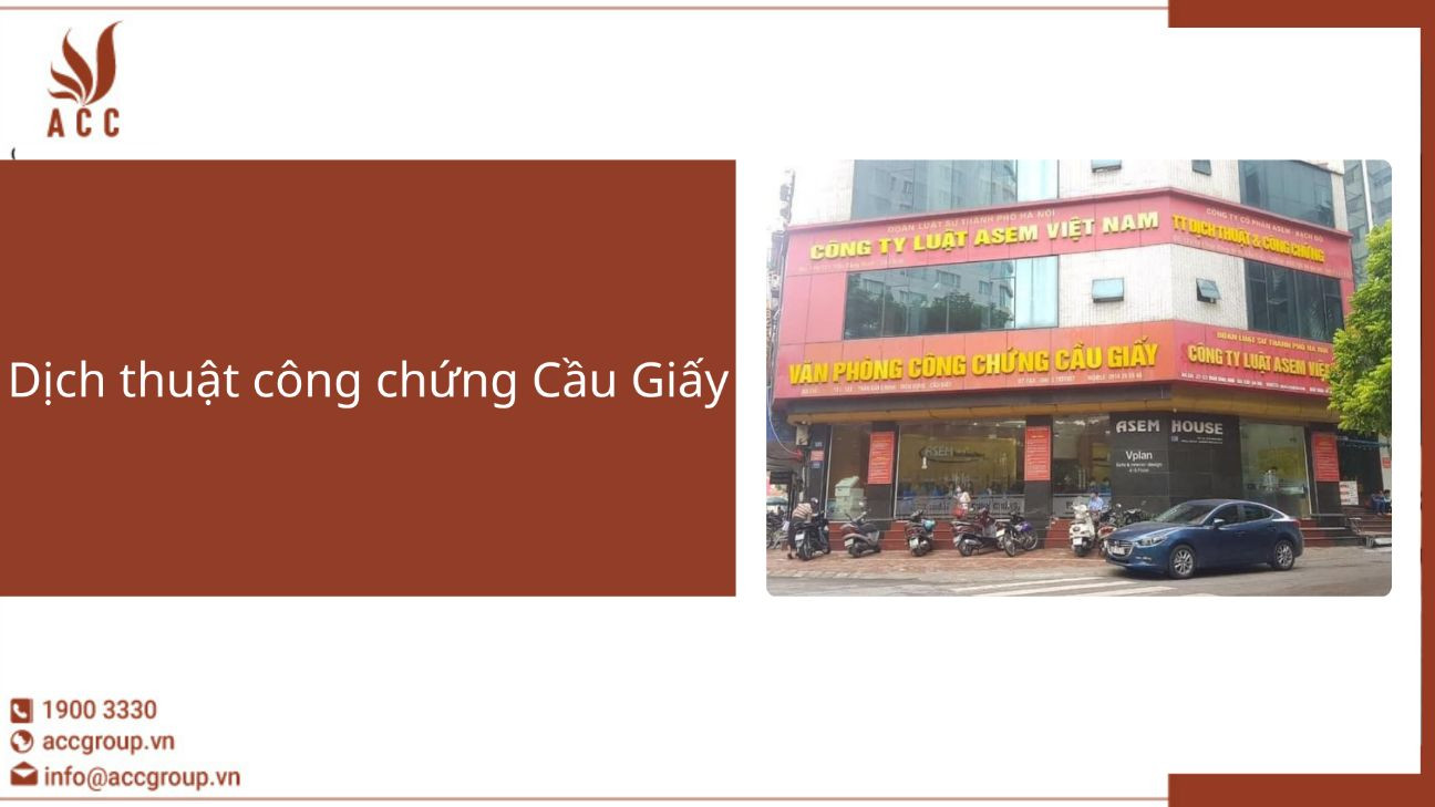 Dịch thuật công chứng Cầu Giấy