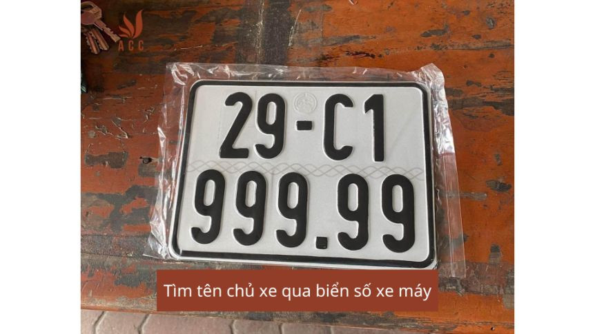 Tìm tên chủ xe qua biển số xe máy