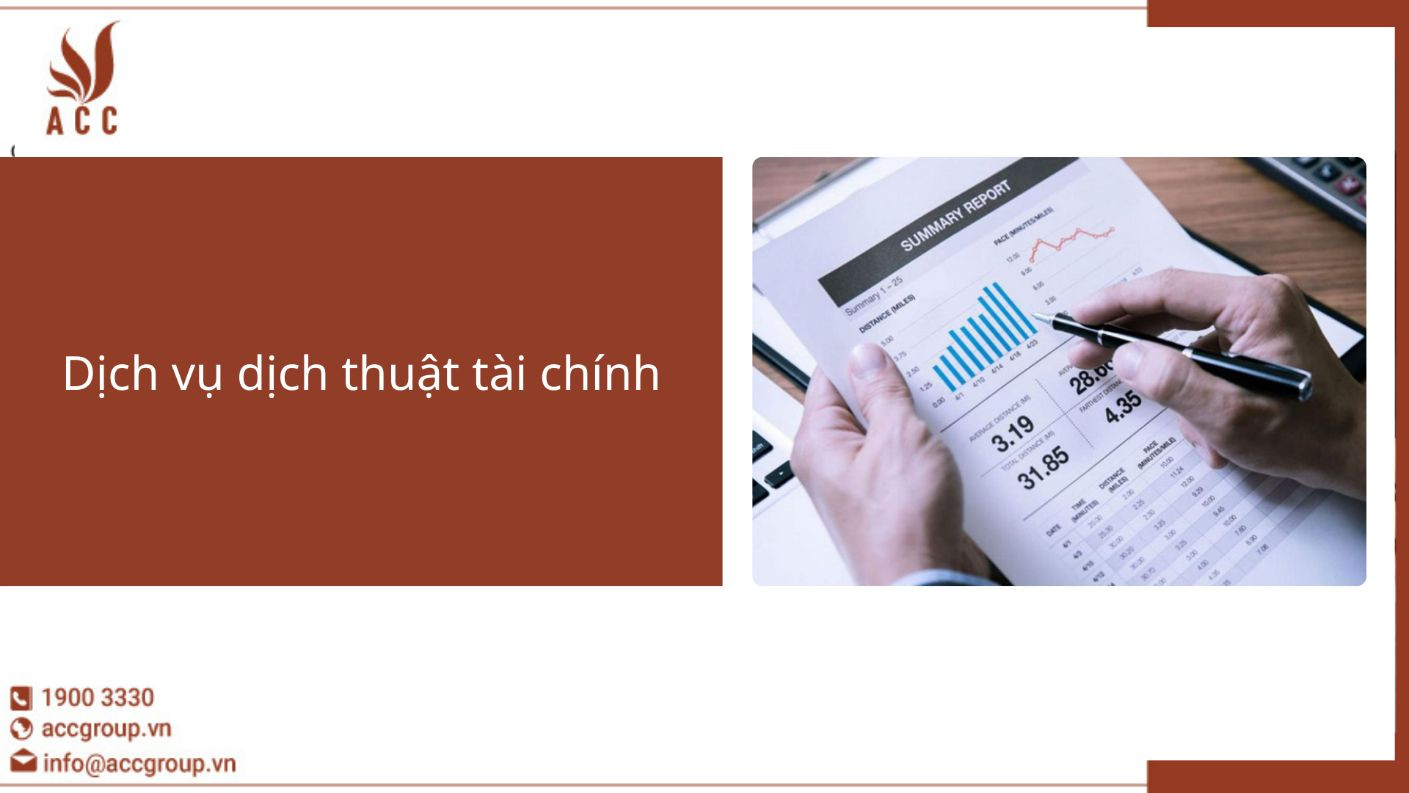 Dịch vụ dịch thuật tài chính