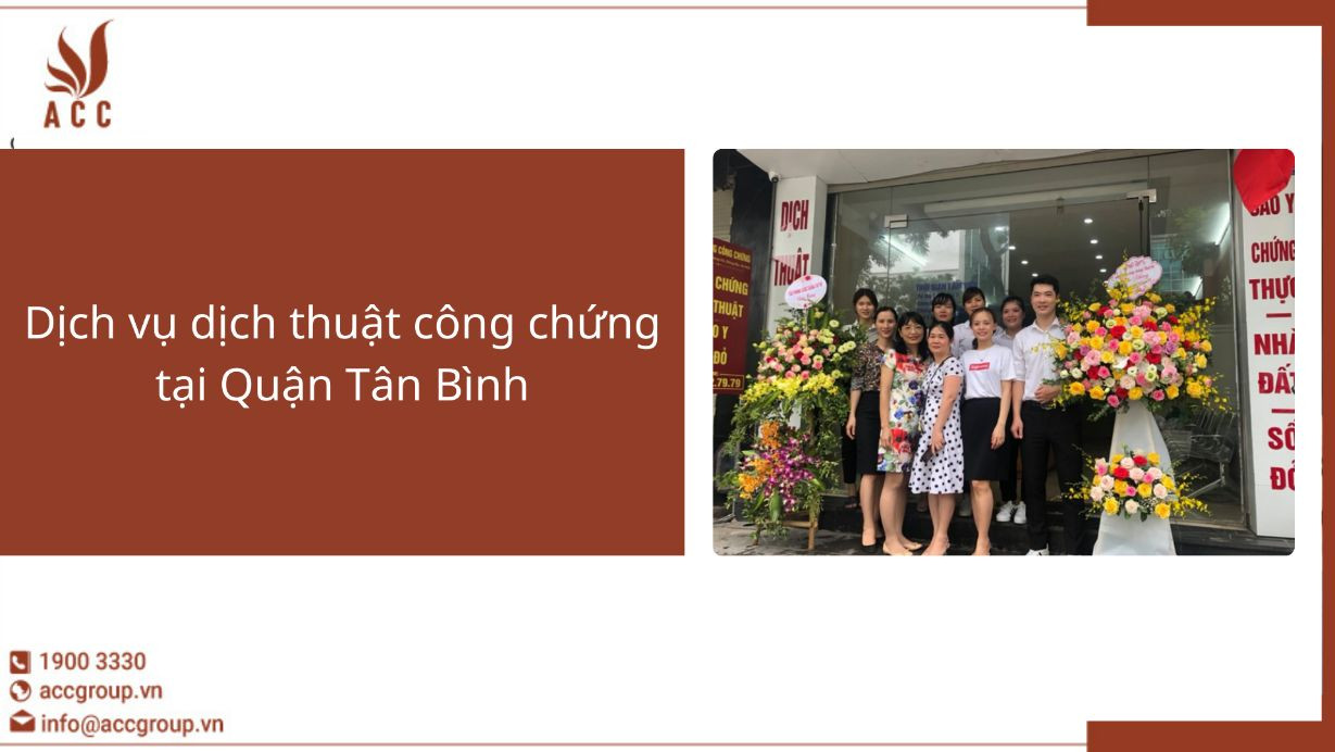 Dịch vụ dịch thuật công chứng tại Quận Tân Bình