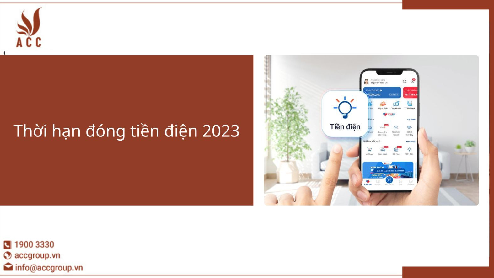 Thời hạn đóng tiền điện 2023