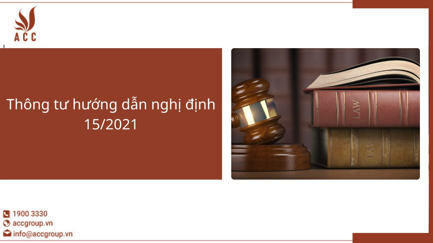 Thông tư hướng dẫn nghị định 15/2021