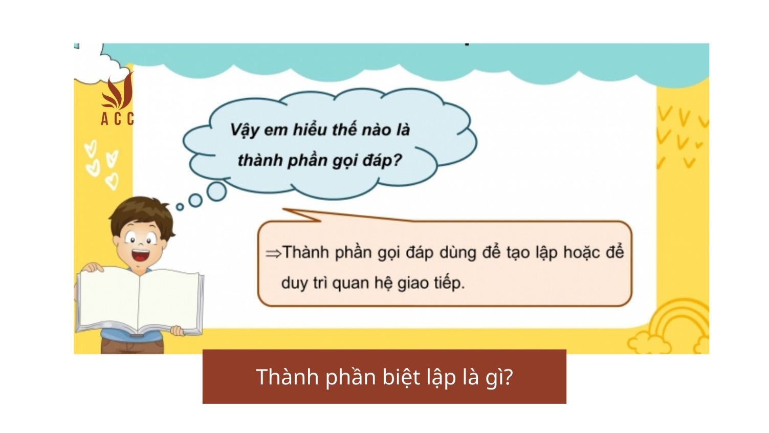 Thành phần biệt lập là gì?