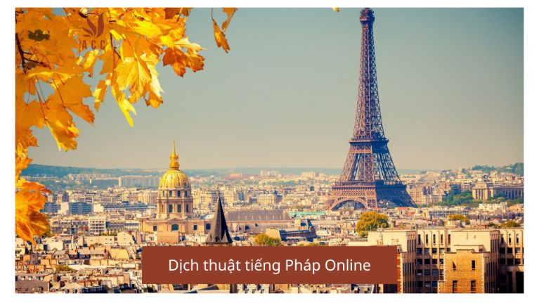 Dịch thuật tiếng Pháp Online
