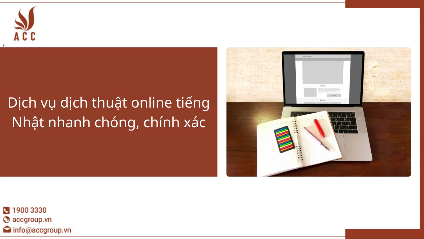 Dịch vụ dịch thuật online tiếng Nhật nhanh chóng, chính xác