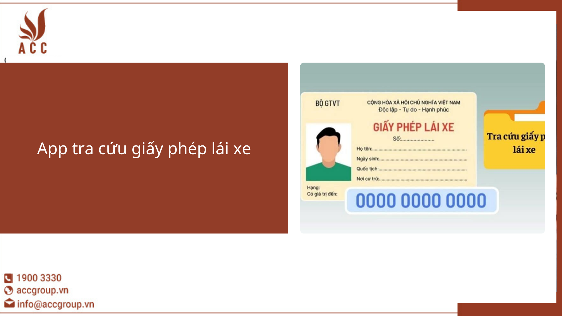 App tra cứu giấy phép lái xe