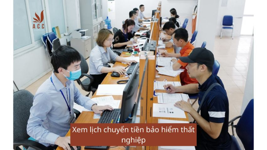 Xem lịch chuyển tiền bảo hiểm thất nghiệp