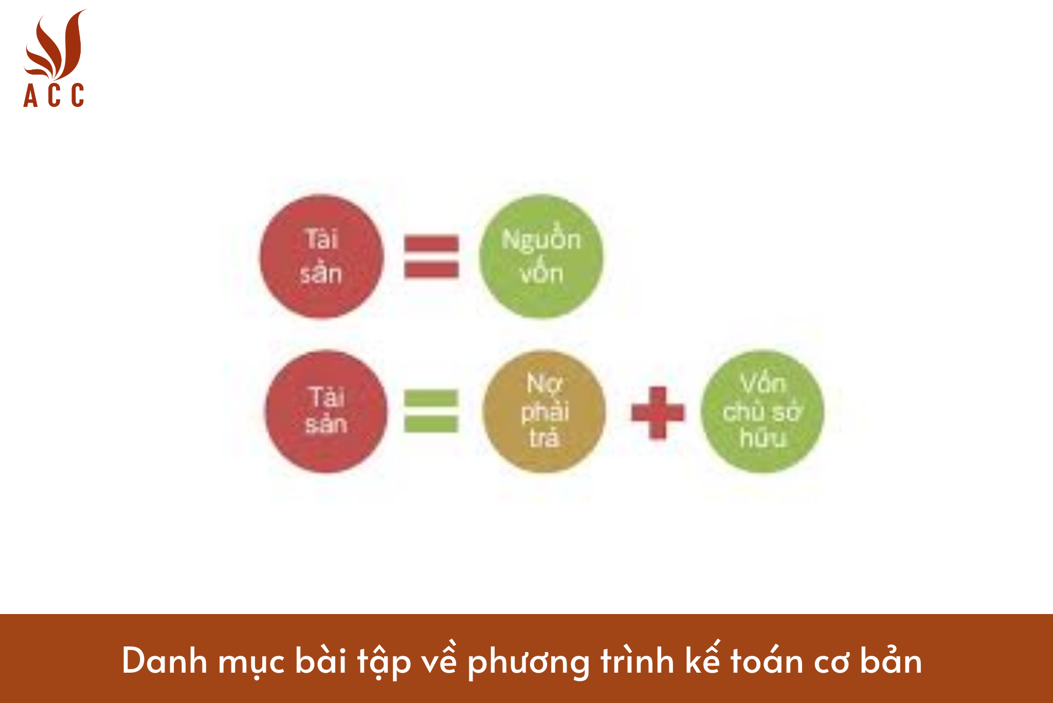 Danh mục bài tập về phương trình kế toán cơ bản