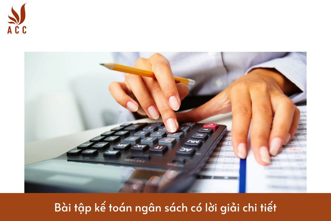 Bài tập kế toán ngân sách có lời giải chi tiết