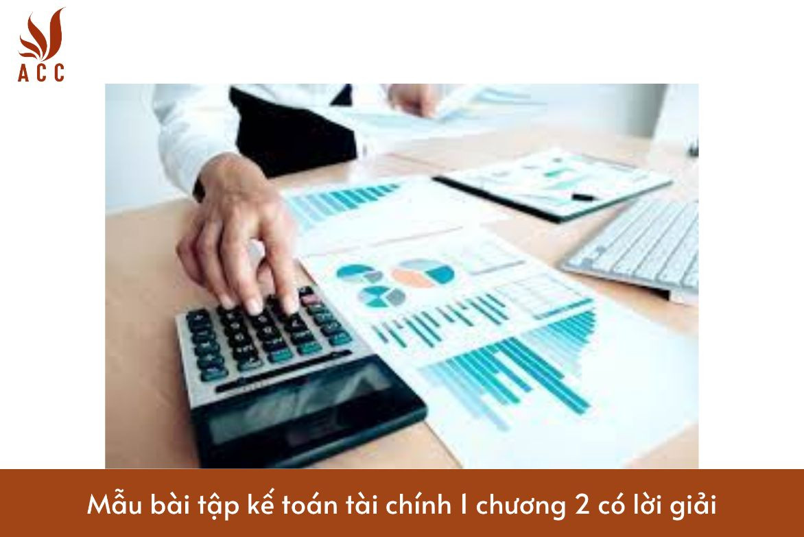 Mẫu bài tập kế toán tài chính 1 chương 2 có lời giải