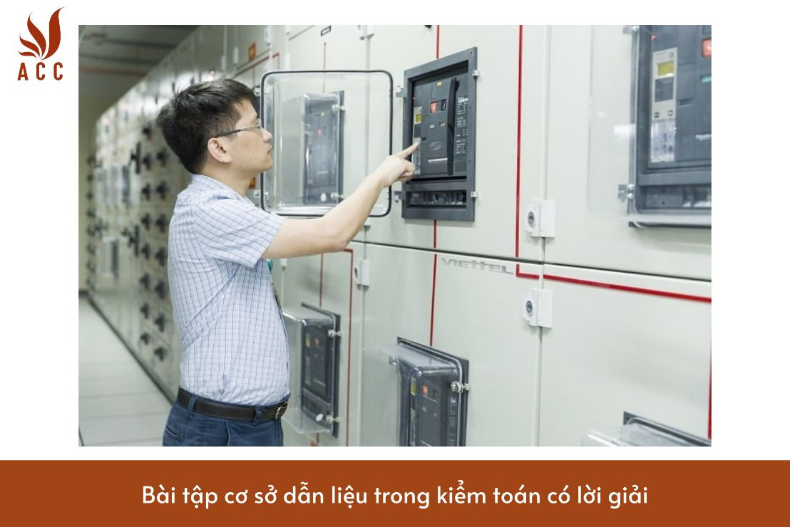 Bài tập cơ sở dẫn liệu trong kiểm toán có lời giải