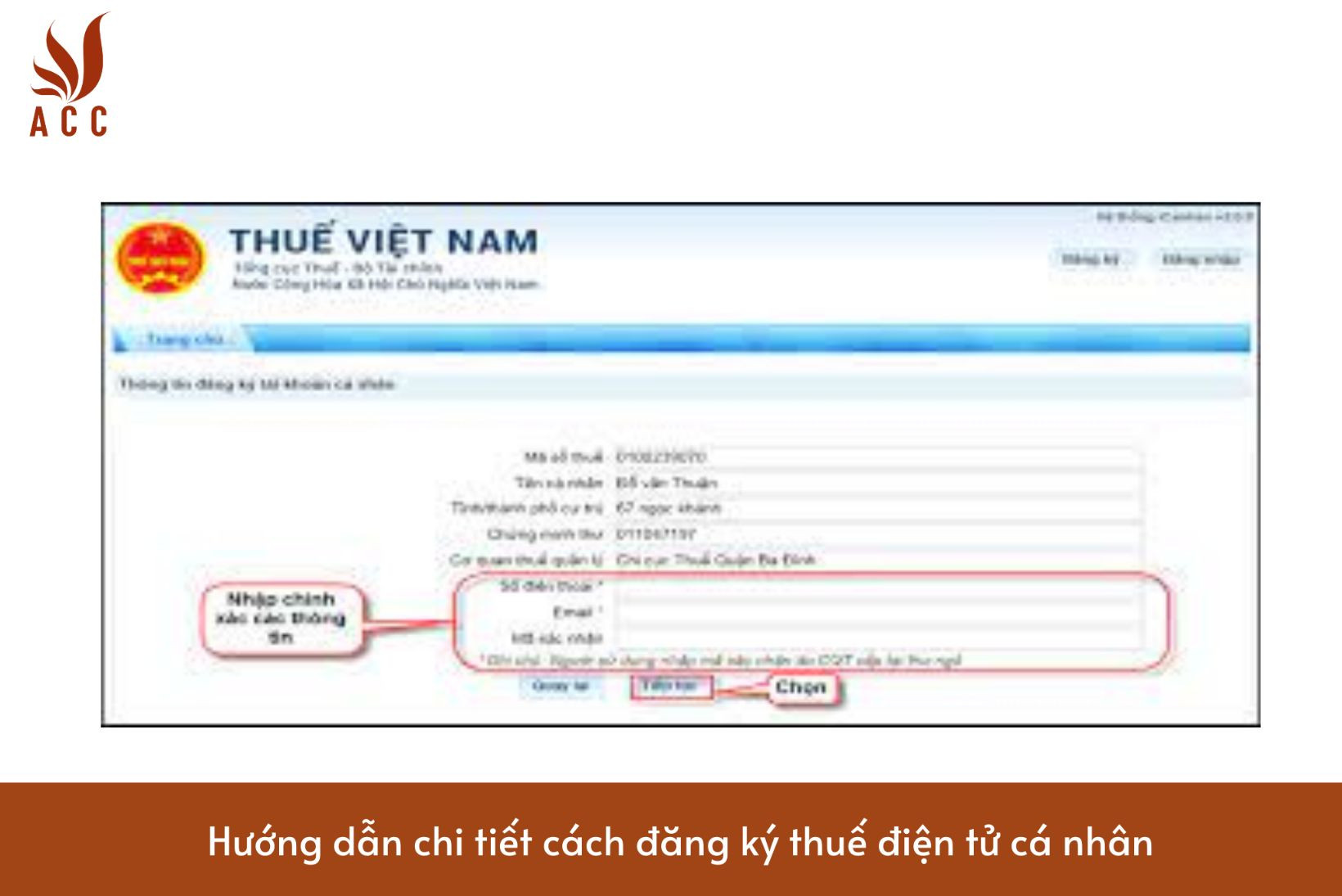 Hướng dẫn chi tiết cách đăng ký thuế điện tử cá nhân