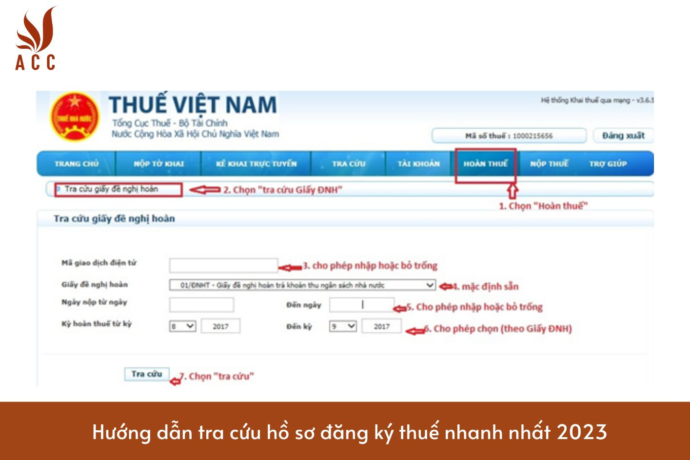 Hướng dẫn tra cứu hồ sơ đăng ký thuế nhanh nhất 2023