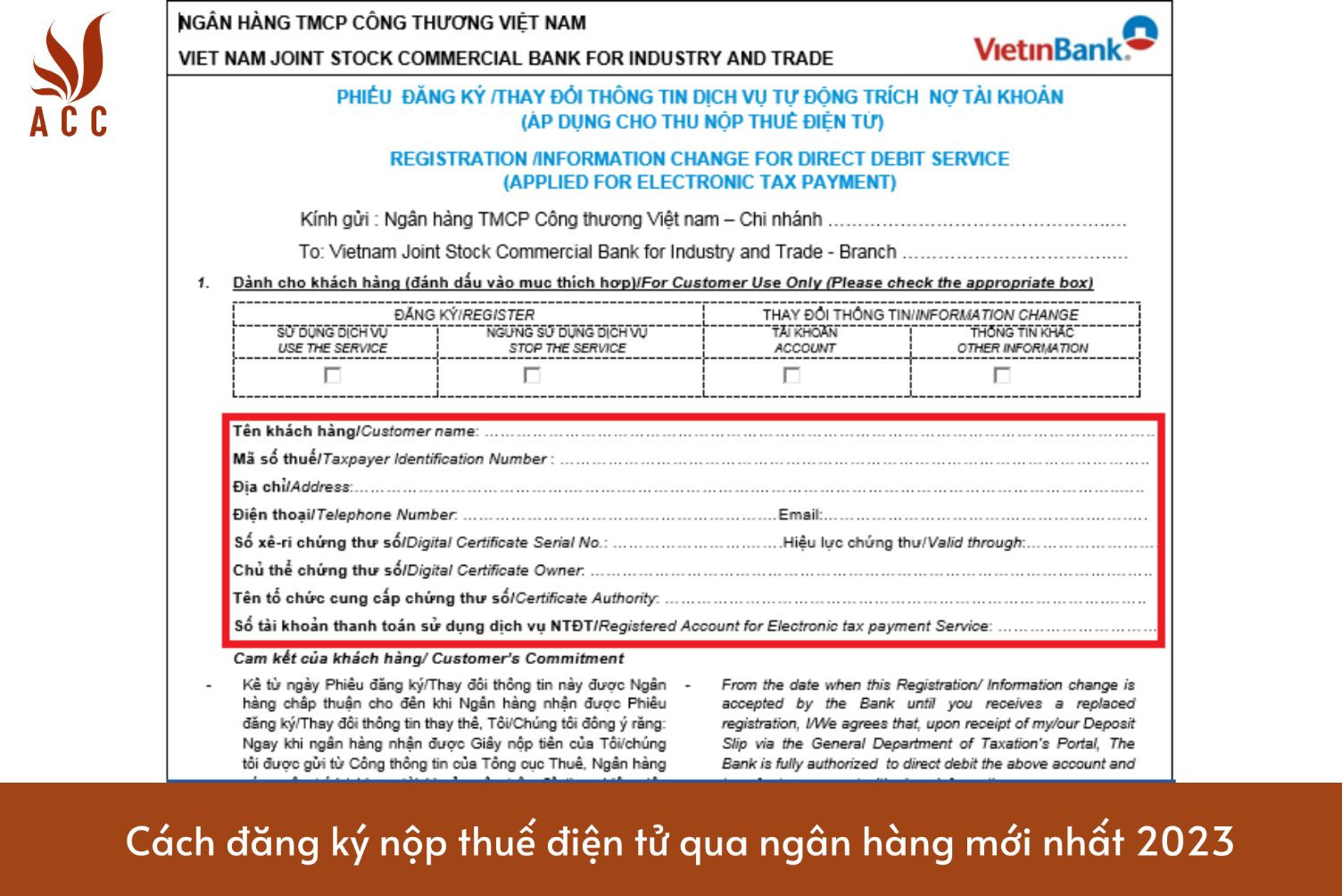 Cách đăng ký nộp thuế điện tử qua ngân hàng mới nhất 2023