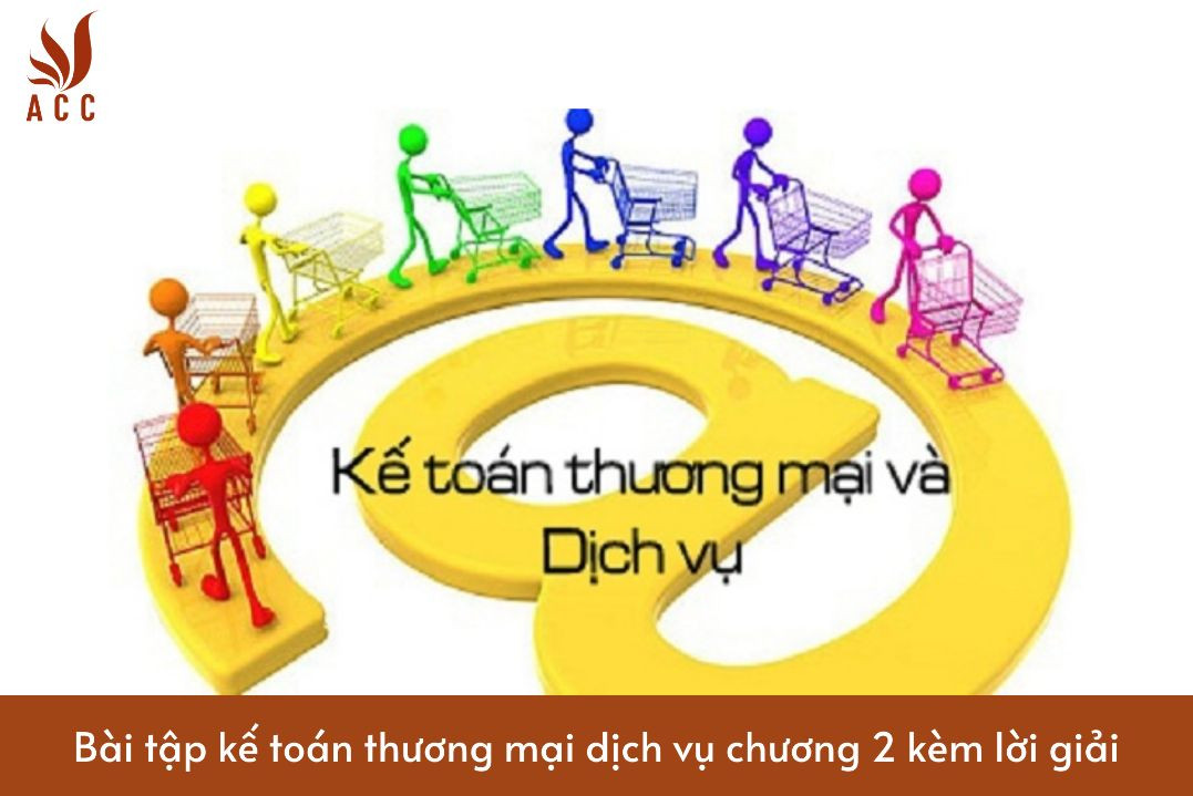 Bài tập kế toán thương mại dịch vụ chương 2 kèm lời giải