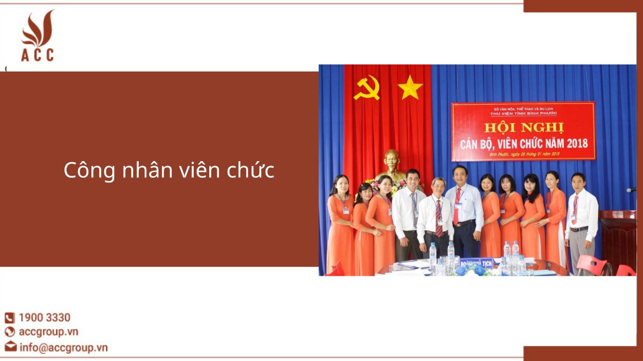 Công nhân viên chức