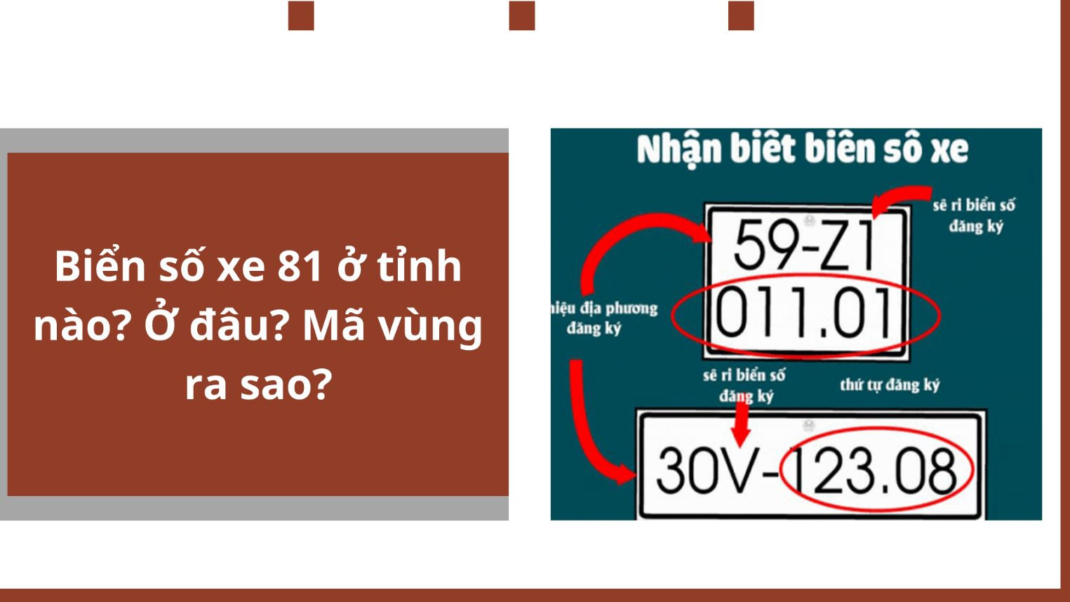 Biển số xe 81 ở tỉnh nào? Ở đâu? Mã vùng ra sao?