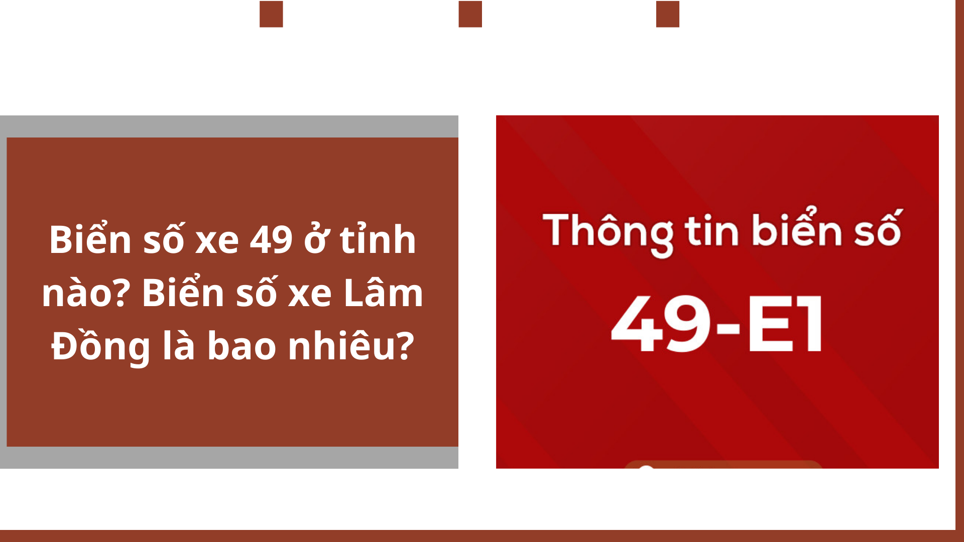 Biển số xe 49 ở tỉnh nào? Biển số xe Lâm Đồng là bao nhiêu?