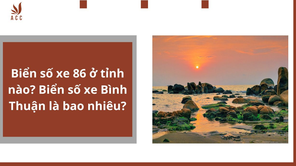 Biển số xe 86 ở tỉnh nào? Biển số xe Bình Thuận là bao nhiêu?