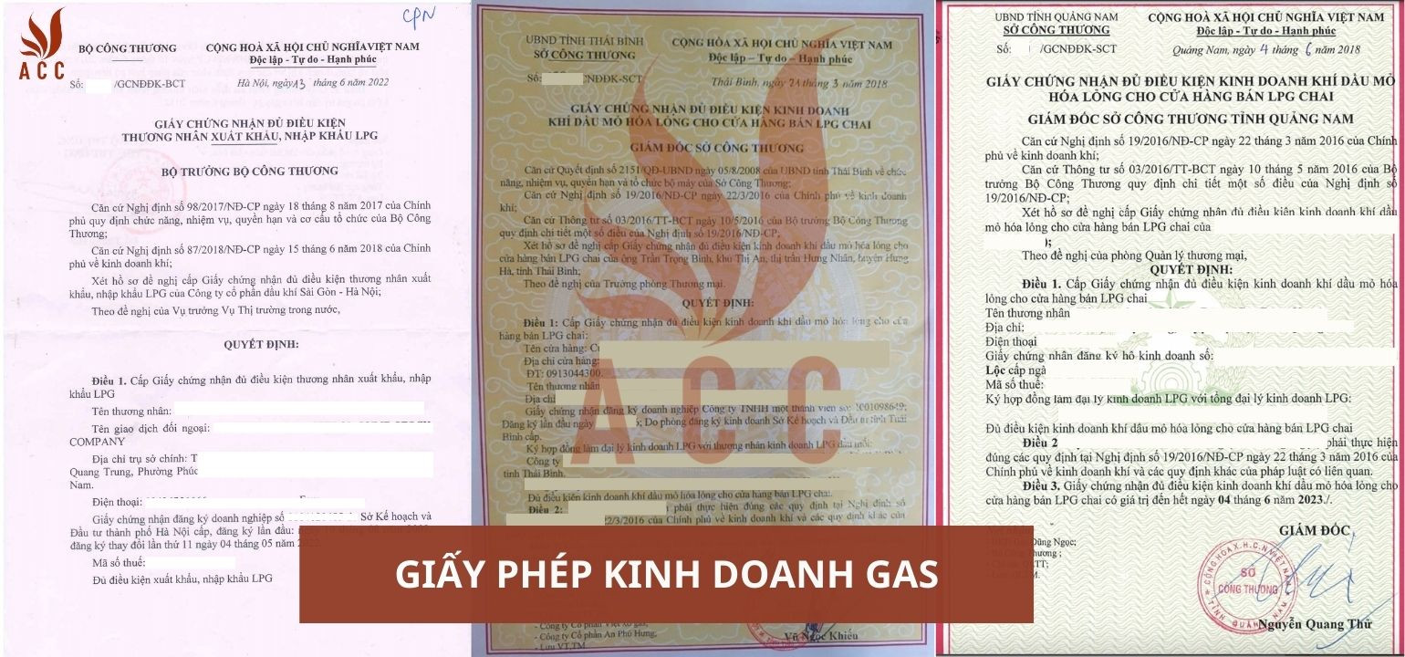 Giấy phép kinh doanh Gas