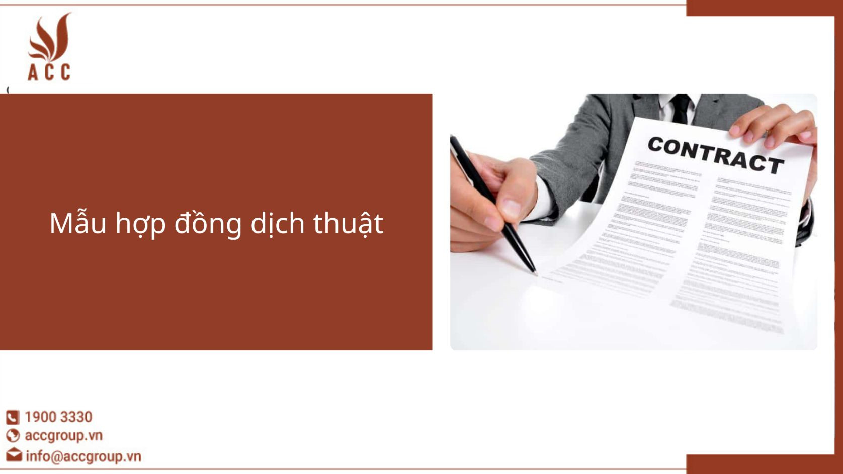 Mẫu hợp đồng dịch thuật