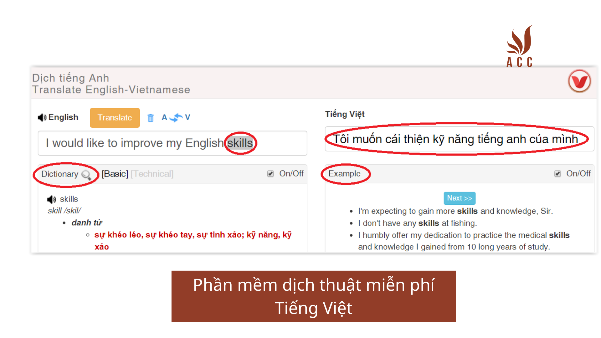 Phần mềm dịch thuật miễn phí Tiếng Việt