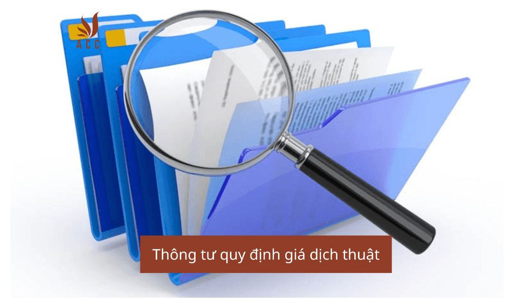 Thông tư quy định giá dịch thuật
