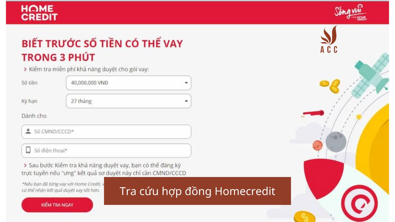 Tra cứu hợp đồng Homecredit