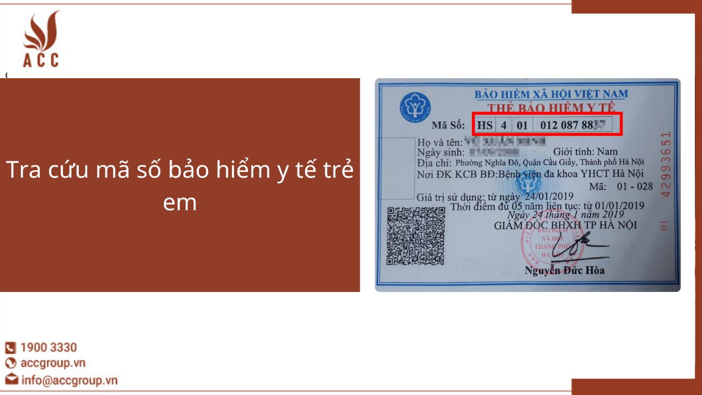 Tra cứu mã số bảo hiểm y tế trẻ em