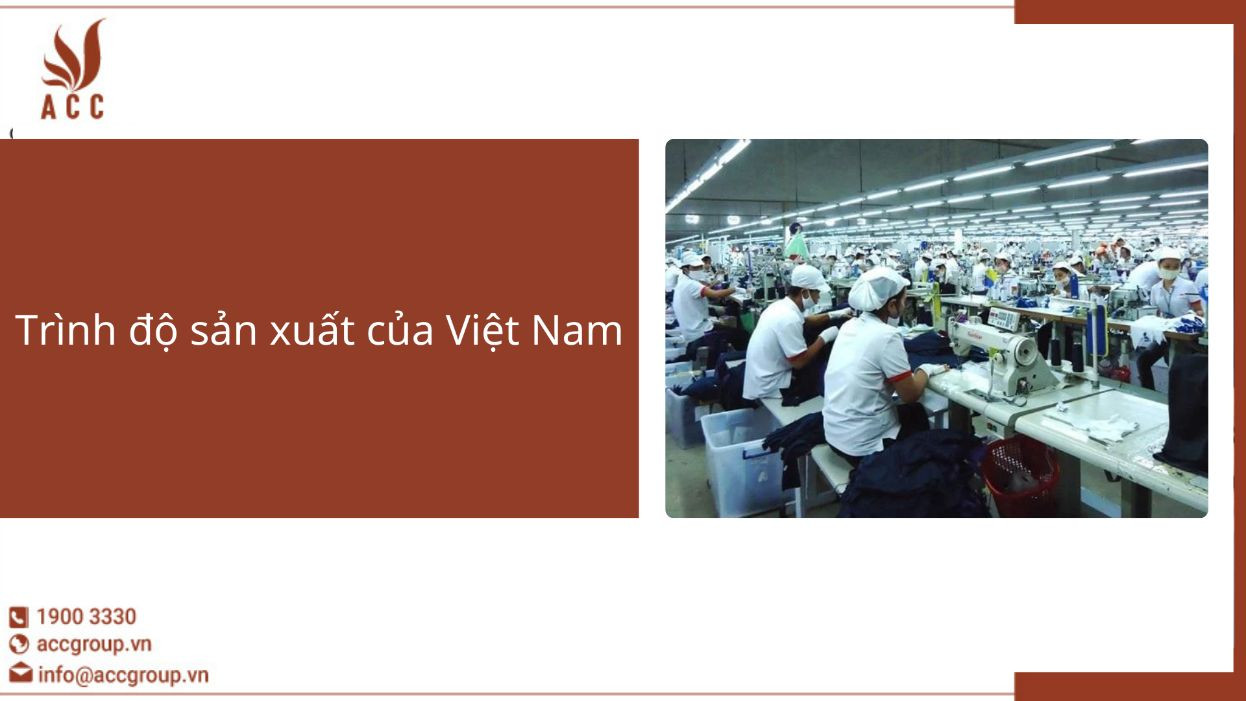 Trình độ sản xuất của Việt Nam