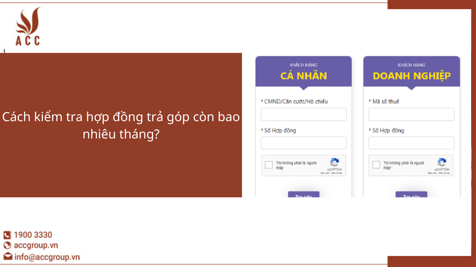 Cách kiểm tra hợp đồng trả góp còn bao nhiêu tháng?